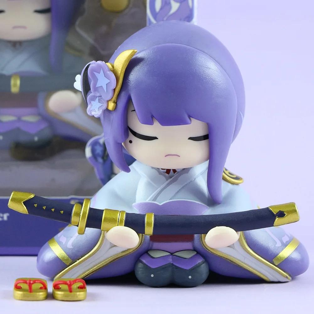 10cm Genshin Impact Statue of Her Excellency Anime Figure Raiden Shogun Action Figure Klee/Paimon Figurine Model Doll Toys Gifts