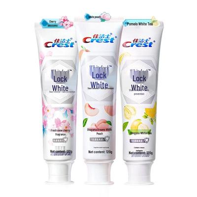 Crest 3D White Bělicí zubní pasta, Sněžná třešeň, Bílá broskev & Bílý čaj, 120 g