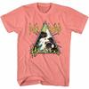 Def Leppard Hysteria Triangle Coral Silk Heather Adult T-Shirt