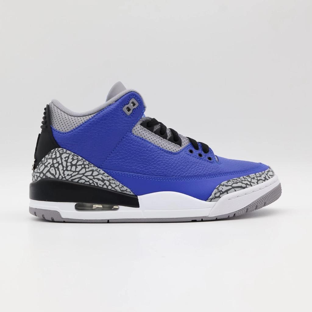 CT8532-400 Nike Air Jordan 3 Retro Varsity Royal Cement Signal Blue Grey (Men's)
