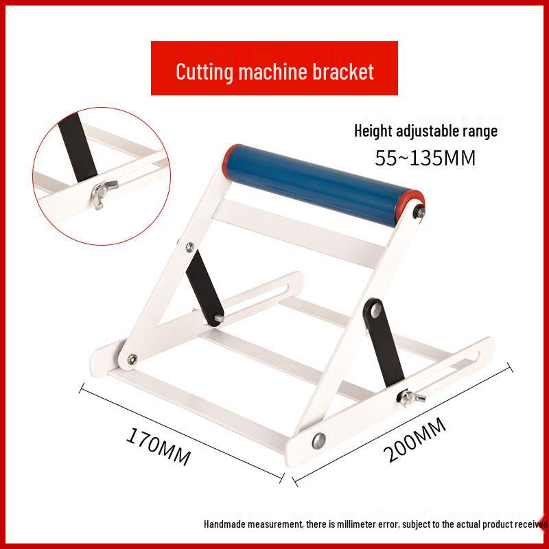 Adjustable Folding Stainless Steel Material Support Stand with Lifting Auxiliary Bracket
