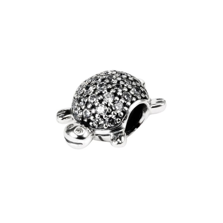 Pandora Small Turtle Zirconia Bracelet Pendant Women Bracelet Silver 791538CZ Silver,F
