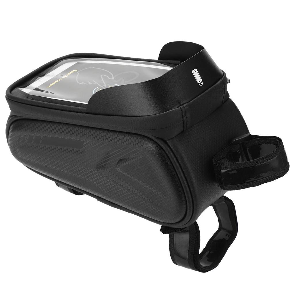 Bike Phone Front Frame Bag Waterproof Reflective Phone Mount Top Tube Bag Pouch