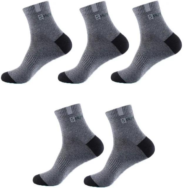 5Pairs Men Cotton Socks Autumn Winter Men Socks Breathable Cotton Sports Socks Breathable Business Socks Size EU39-45