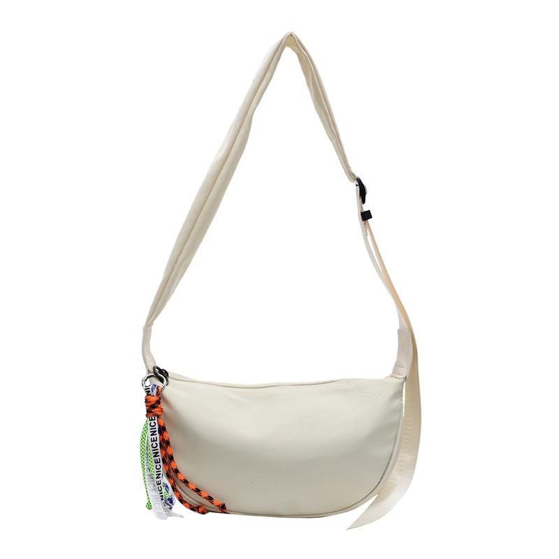 

New canvas casual dumpling bag women s fashion spring and summer Korean version fashion trend single shoulder high sense simple messenger bag