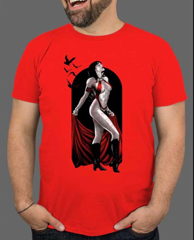 Vampirella - The Scarlet Avenger T-shirt Unisex Cotton Tee All Size Unisex T-Shirt
