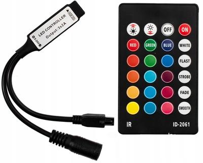 Sterownik Ir Rgb 24 Przyciski 72W Mini