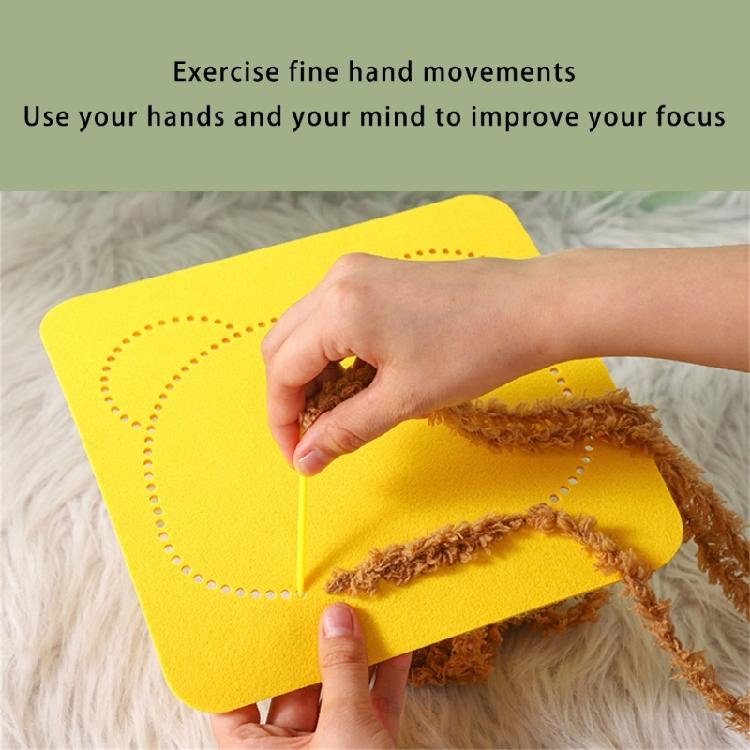 Embroidery Embroidery Doll Felted Animal Sewing Craft Set Educational Embroidery Set for Kids Adult Handmade Craft