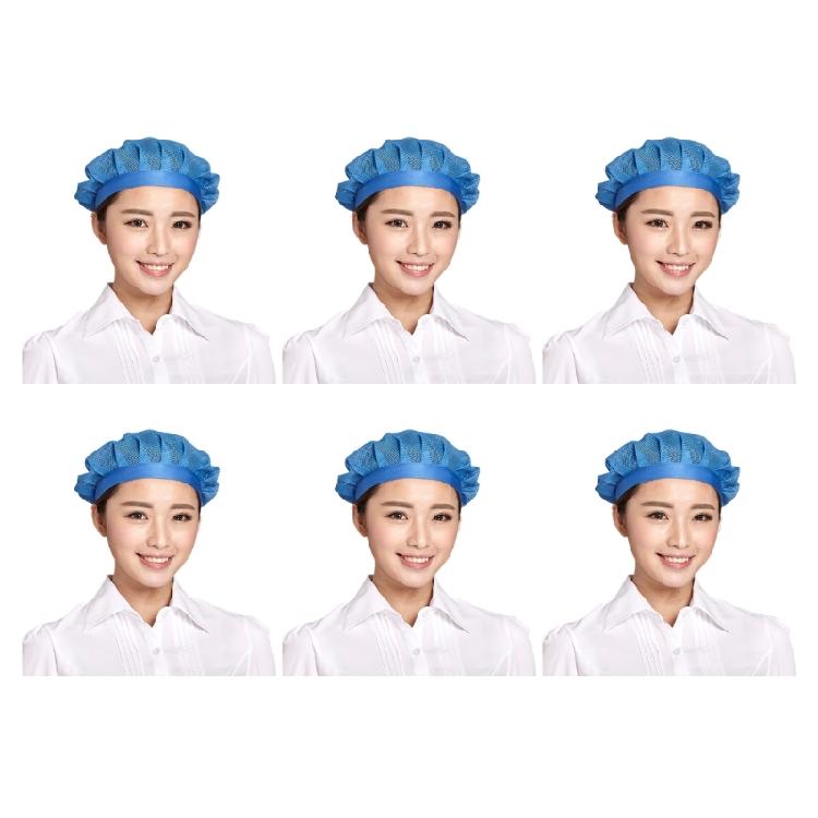 Confezione da 6 Cappelli da Chef Traspiranti Lavabili Asciugatura Rapida Cappello da Cuoco per Cucina per Panifici e Spazi di Cottura Commerciali