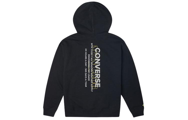 Converse Sweatshirts Men's Black Hooded Thickened Regular 10020816-A01