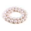 1String, White Baroque Round Pearl 12-13mm, Fashion Women Natural Freshwater Pearl Beads for Jewelry Making DIY Crafts, Luxury Bulk Gifts 36cm