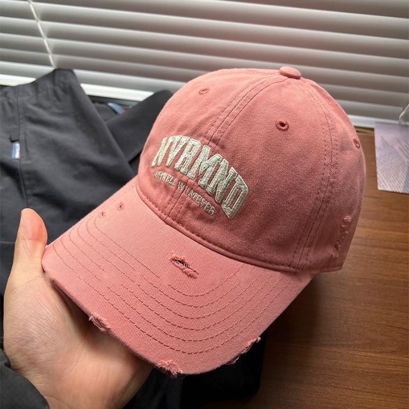 Spring and Autumn Ripped Soft Top Baseball Cap Children Show Face Small Casual Versatile Couple Cap