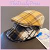 Fall Winter Wool Tweed Cap With Short Brim For Casual Style