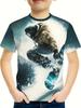 Summer Children's Clothing Car 3D Printed Boy's T-Shirt Graphic T Shirts Short Sleeve Girls Clothes Casual Round Neck Children Top