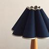 Modern Bedside Nightstand Lamps 14.17inch with PP folding washable Shades for Bedroom Guestroom