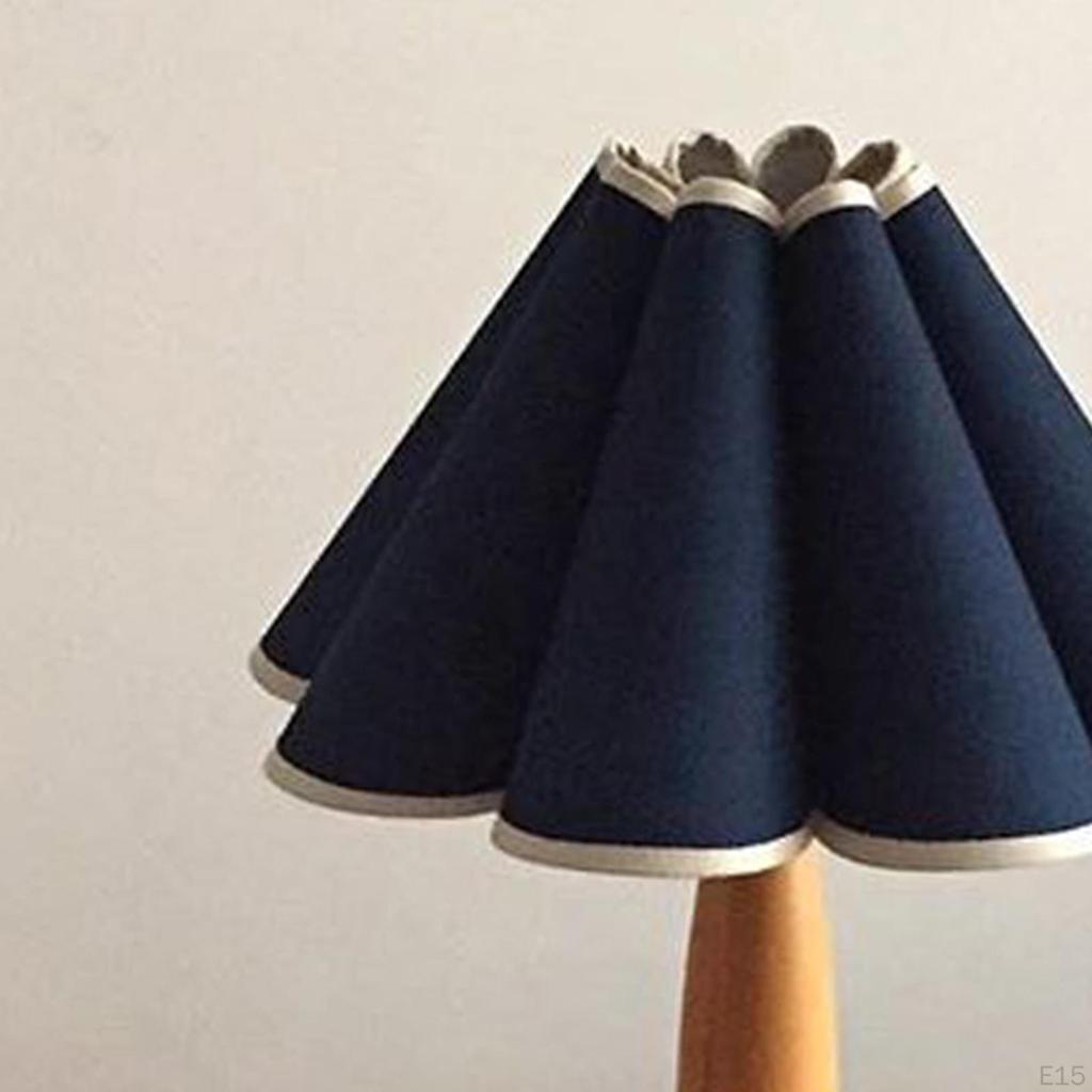 Modern Bedside Nightstand Lamps 14.17inch with PP folding washable Shades for Bedroom Guestroom
