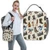 Italian Brainrot Funny Meme Lunch Bag Casual Lunch Box For Women Picnic Portable Cooler Bag Waterproof Designer Tote Food Bags