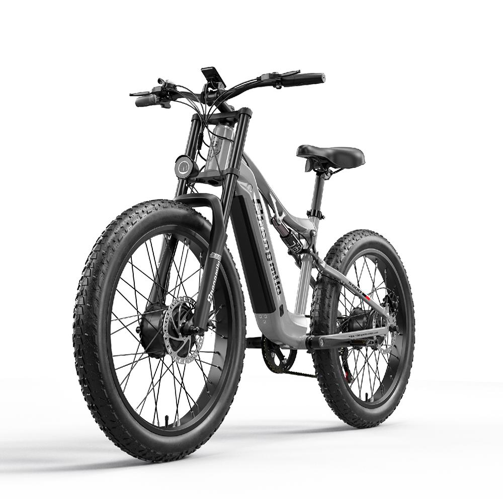 Shengmilo S600 1000W Dual Motor Electric Bike - 50km/h, All-Terrain Fat Tire, Shimano 7-Speed, Samsung Battery