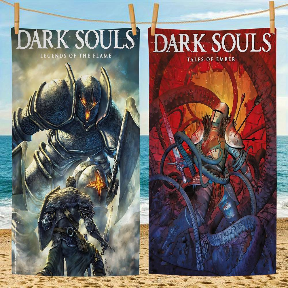 Game D-Dark S-Souls Big Microfiber Beach Towels Quick Dry Towel Sand Beach Towels Pool Towel for Travel Swim Pool Yoga