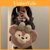 Shelliemay Bear Fluffy Shoulder Bag With Embroidery And Bow Design For Women