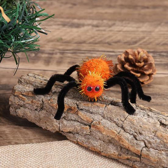 Halloween Spider Hair Clip for Kids Adults Furry Spider Hair