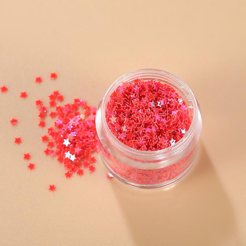 Korean Laser Star Nail Art Stickers: Trendy Handmade Glitter Decorations