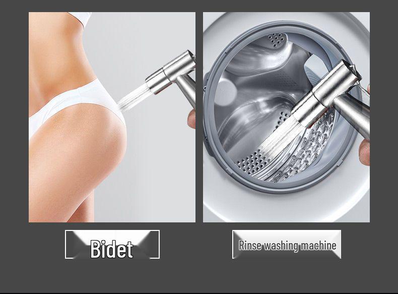 High-Pressure Toilet & Bidet Sprayer with Faucet Angle Valve