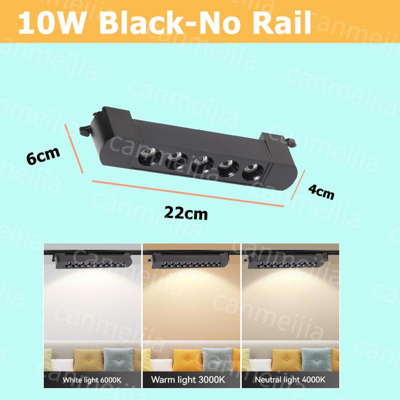 Set Led Magnetic Track Light 110v 220v Track Lamp10W 20W 30W 40W Track Spotlight Lighting Fixture for Home Room Clothing Store