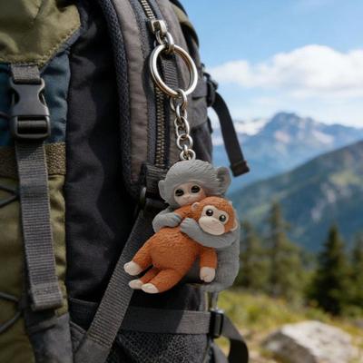 Schlüsselanhänger Anhänger Plüschaffe Anhänger Schlüssel Rucksack Schlüsselkette Geldbörse Auto Tasche Dekoration Mini Zubehör