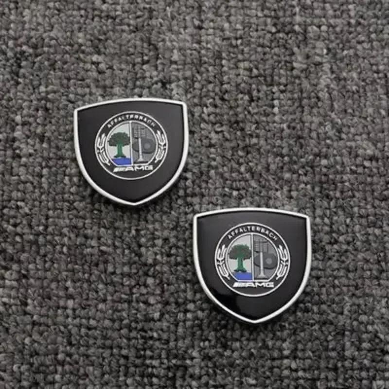 C200 E200 New 2025 For Mercedes Benz 2 Pieces 3D Metal Car Window Trunk Emblem Decor Sticker For Mercedes Benz AMG W253 X253 X20