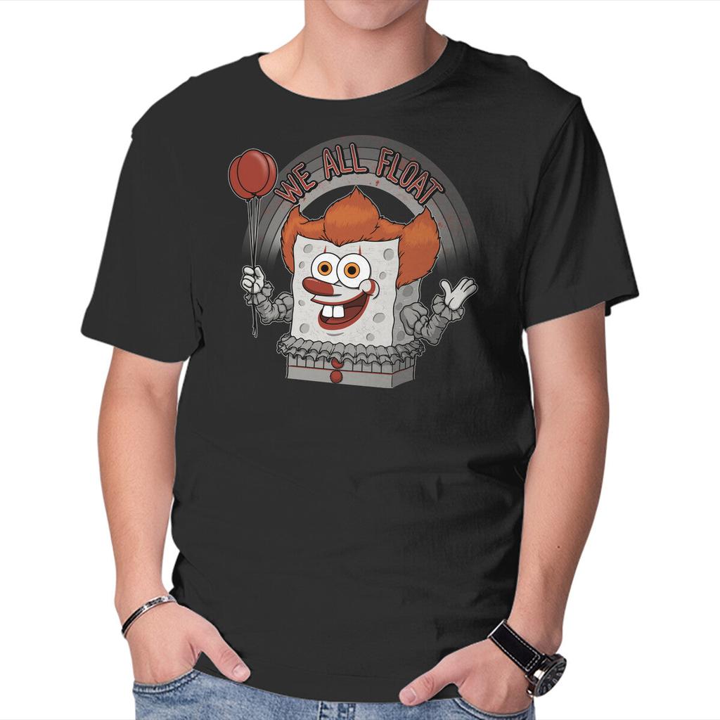 Unisex Crew Neck T-Shirt As Long As We All Float Graphic Short Sleeve Casual Tee