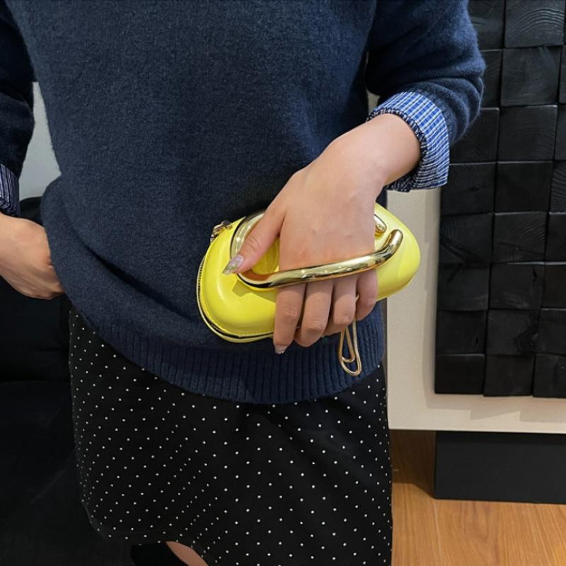 1 Stück Luxus-Umhängetasche Z-Stil Clutch-Tasche Abendtasche Speziell geformte Metallketten-Details Dekorative Kastenform-Kleine Quadratische Tasche