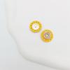 New DIY Hand-Sewn Leather Bag with Magnetic Snap Closure - Small Round Handbag Accessory