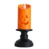 LED Halloween Pumpkin Candle Lamp - Creative Ornament and Night Light for Festive Decoration