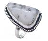 Dendrite Agate Natural Gemstone Antique Silver Ring US Size-7 R 5096