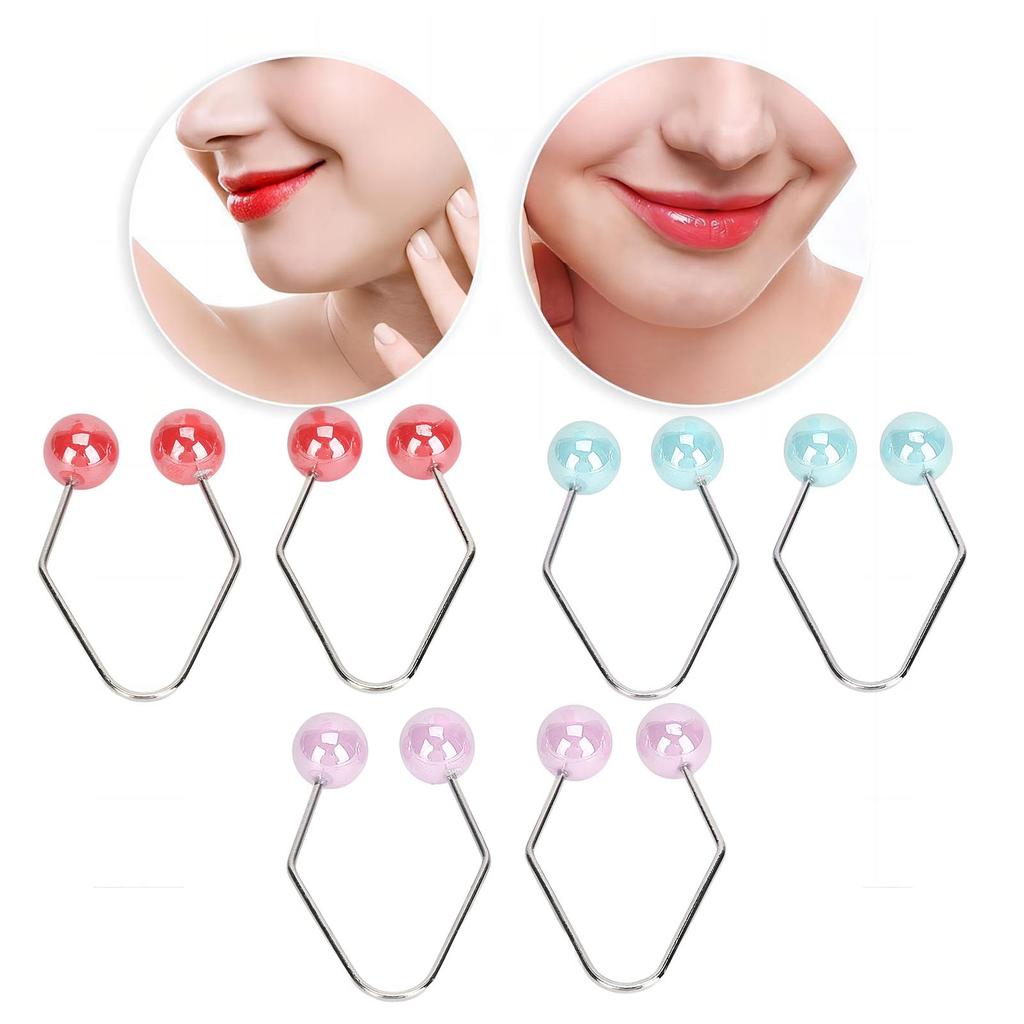 1 pereche de bile pentru antrenament de gropițe faciale pentru întărirea mușchilor îmbunătățirea zâmbetului pentru obrajii feței