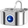 3.2L  Large Capacity Pets Auto Filter Stainless Steel Cats Water Fountain Household Super Quiet Pet Water Dispenser