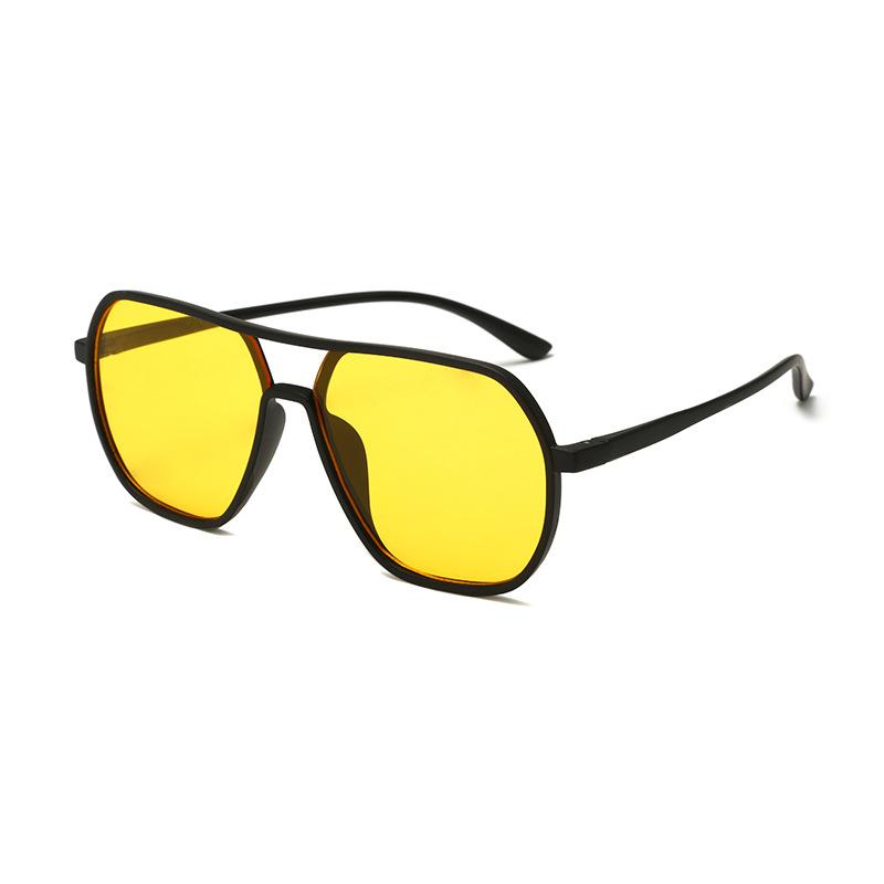 Men Retro High Quality TR90 Frame Sunglasses Protective Driving Glasses Vintage Male Brand Designer Aviator Eyewear