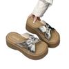 Internet celebrity cross platform cool slippers women summer wear 2025 new fairy style with skirt casual beach sandals