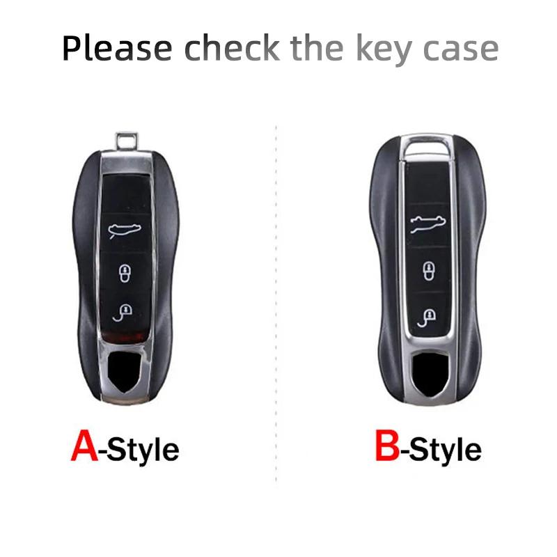 Für Porsche Panamera Cayenne 971 911 9YA Macan Boxster Keyless Protector Autoschlüsselhülle Lederabdeckung Schale Autozubehör