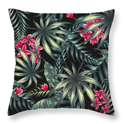 Tropical Green Plant Pillowcase Colorful Tree Pattern Creative Cushion Vitality Natural Style Sofa Decoration Pillow