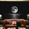 Starry Sky Moon Landscape Tapestry Room Aesthetic  Wall Hanging Art Background Cloth Bedroom Dormitory Home Decoration