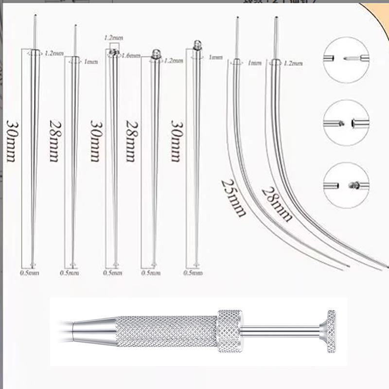 316 Stainless Steel Threaded Guide Pin for Piercing and DIY Tool