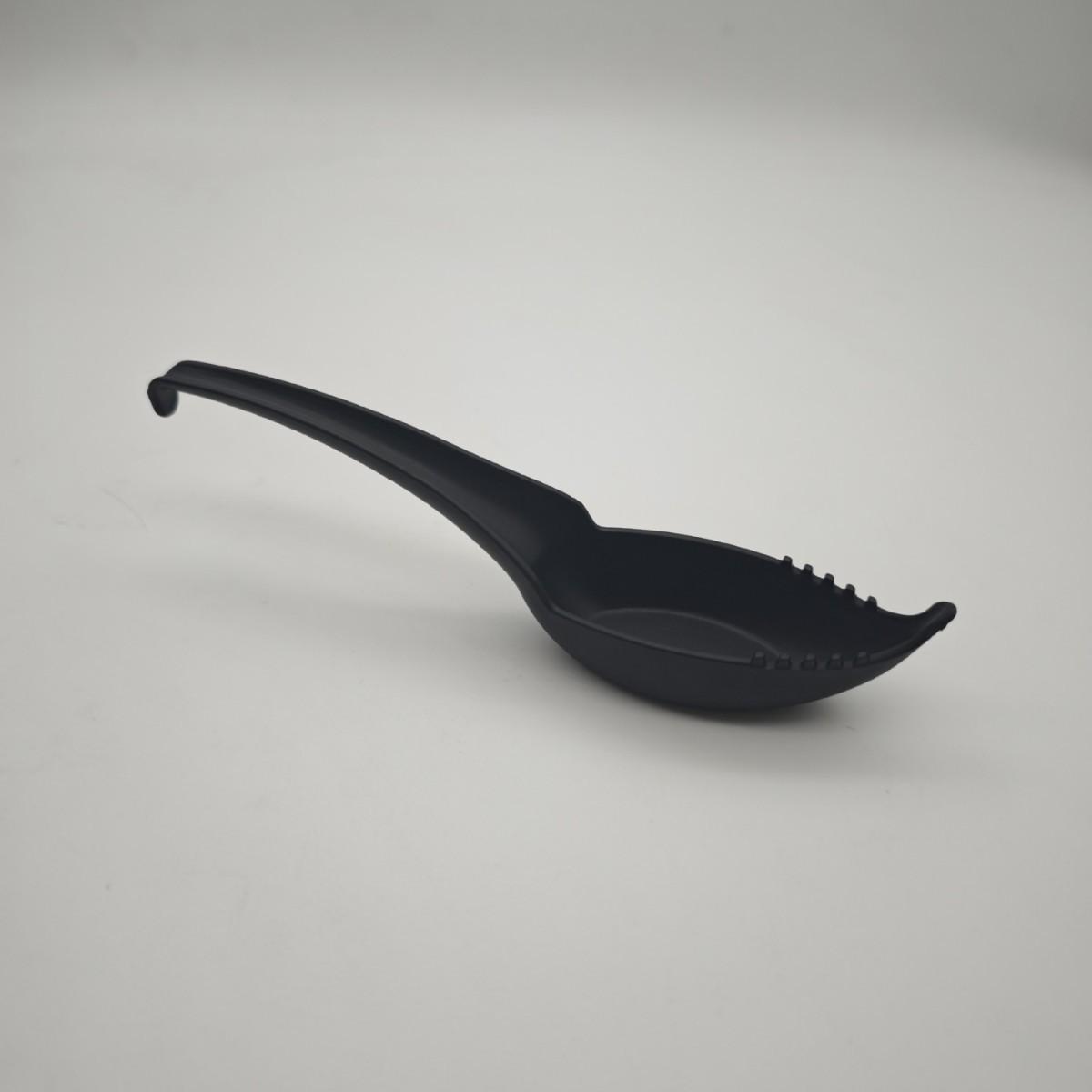 

2 в 1, Ложка для супа с лапшой рамен, с вилкой, Ложка для супа с лапшой ламян с вилкой, Креативная посуда Pack of 1 чёрный