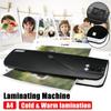 Professional Laminator Office Hot Cold Laminator Machine A4 Document Photo Blister Packaging Plastic Film Roll Laminator 220V