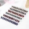 12 pcs Women Girls Rhinestone Flower Hair Claw Clips No-Slip Grip Jaw Clips Glitter Teeth Clips