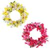 Spring Simulation Wreath Door Hanging Courtyard Fake Flower Wall Decoration Flower Home Wedding Floral Rattan Decoration Props