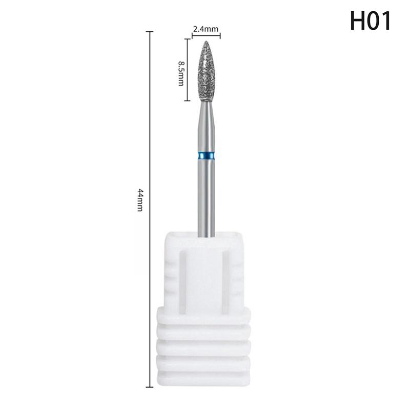 Diamond Nail Drill Bit Mill Cutter All For Manicure Machine Bit Tools Accessories Cuticle Clean For Removing Nail Gel