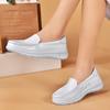 Nuove scarpe da infermiera donna suola morbida pelle di mucca traspiranti non stancano i piedi antiscivolo deodoranti in pelle scarpe mediche
