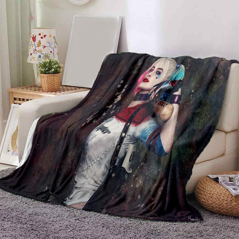 

Harley Quinn Inspired Costume T-Shirt - Suicide Squad CosplayPrint Blanket, Soft Blanket For Sofa Office Bed And Travelling Daughter Birthda 130cm×150cm（50in×60in）
